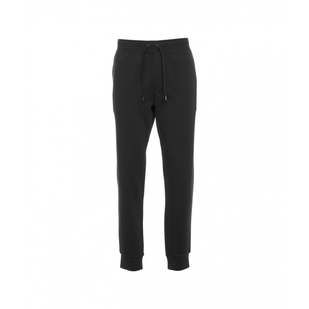 Joggers con ricamo del logo nero