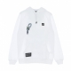 FELPA CAPPUCCIO UOMO INSALATA DI POLPO HOODIE WHITE