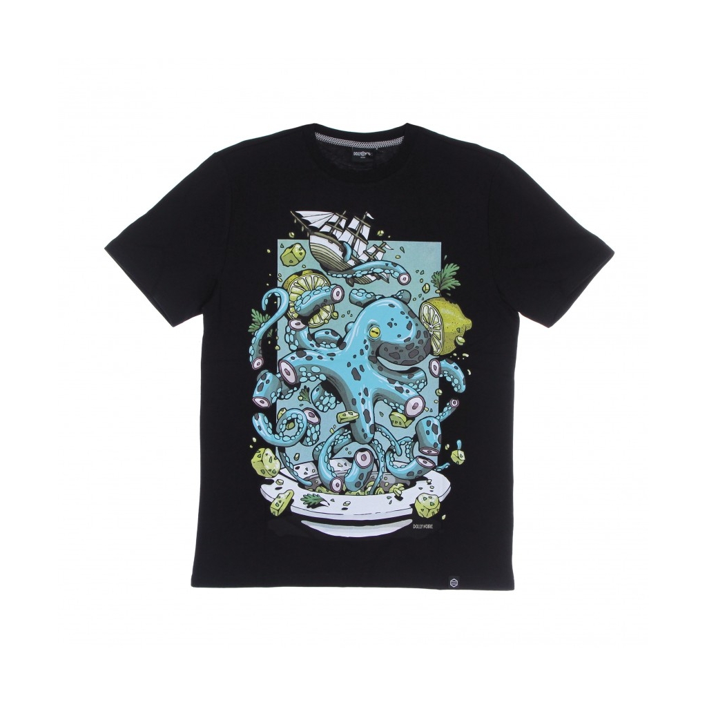 MAGLIETTA UOMO INSALATA DI POLPO TEE BLACK