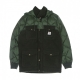 GIUBBOTTO JACKETS UNI ZIP + HOOD LONG VERDE MILITARE