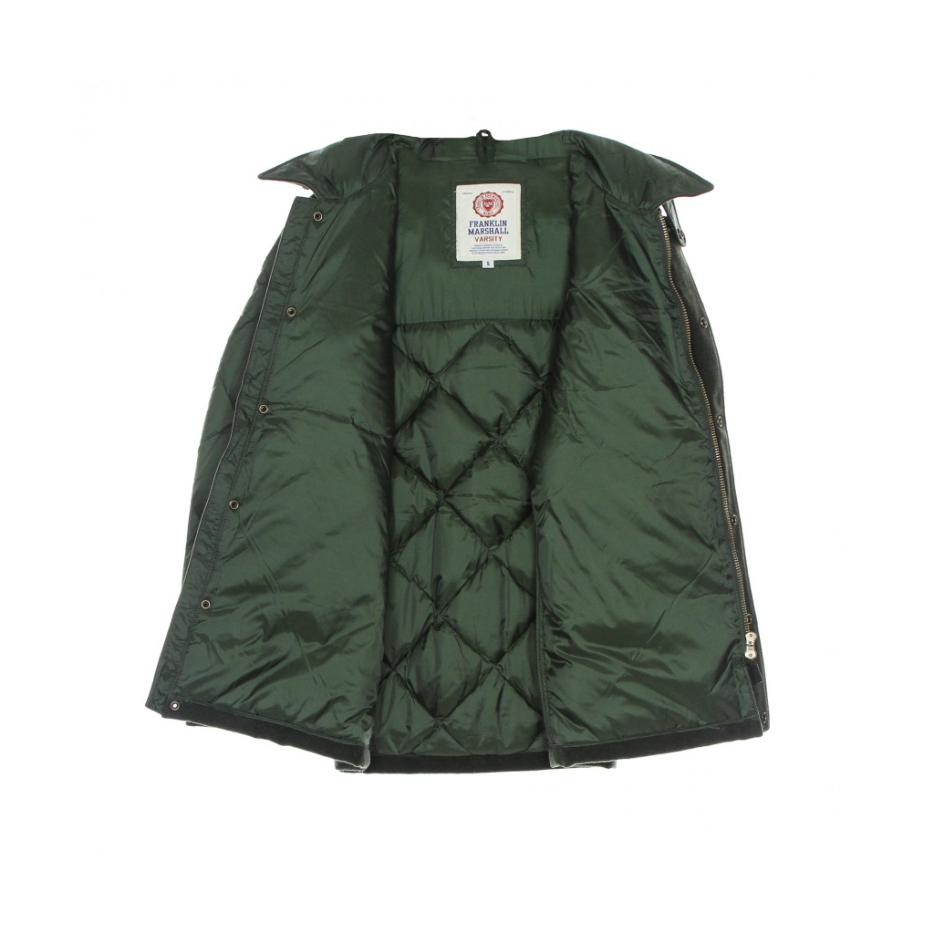 GIUBBOTTO JACKETS UNI ZIP + HOOD LONG VERDE MILITARE