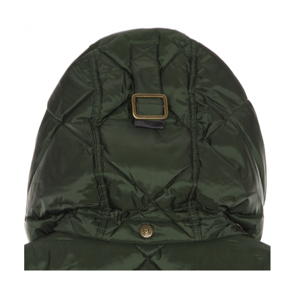 GIUBBOTTO JACKETS UNI ZIP + HOOD LONG VERDE MILITARE