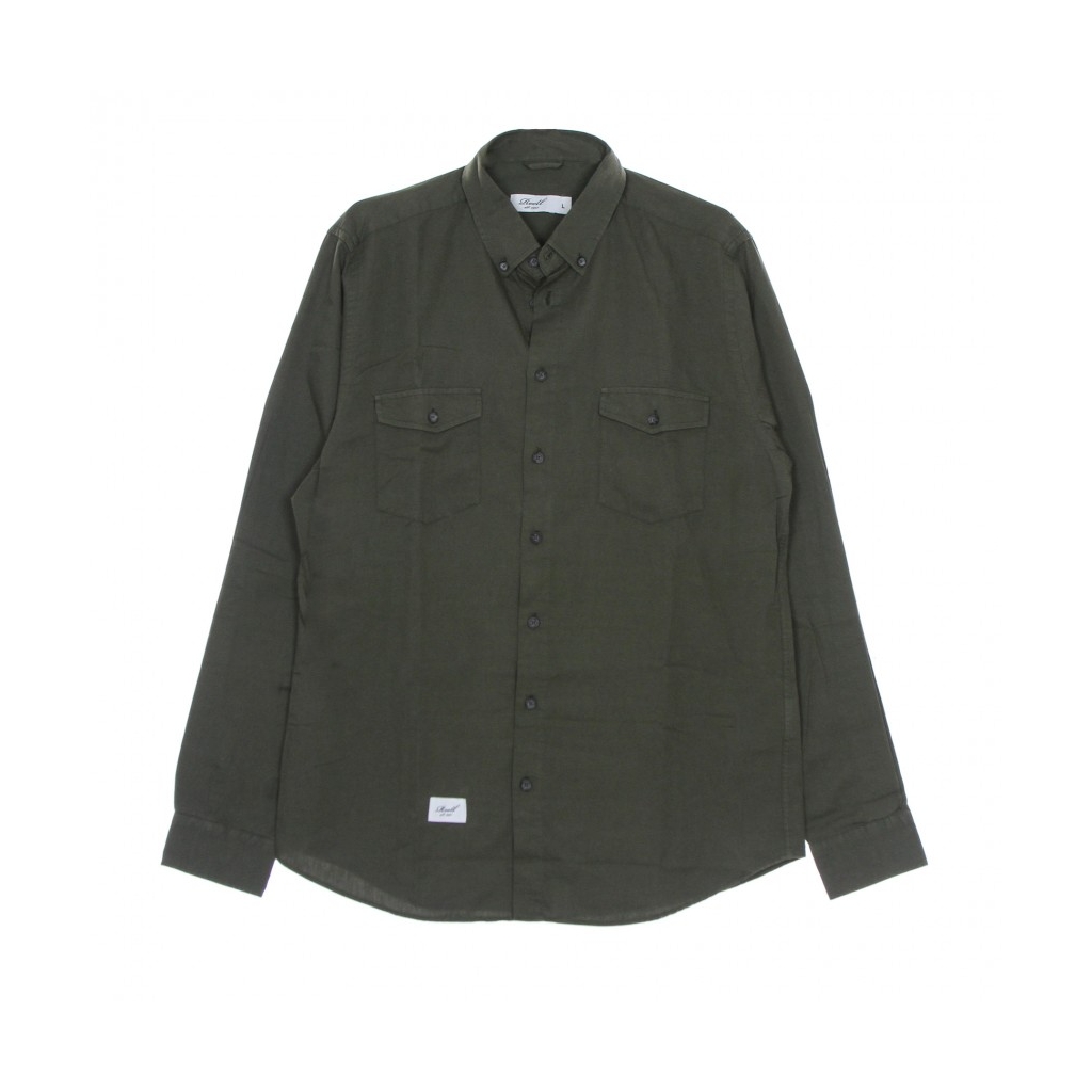 CAMICIA SOLID SHIRT VERDE OLIVA