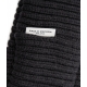 Berretto a maglia con logo grigio scuro