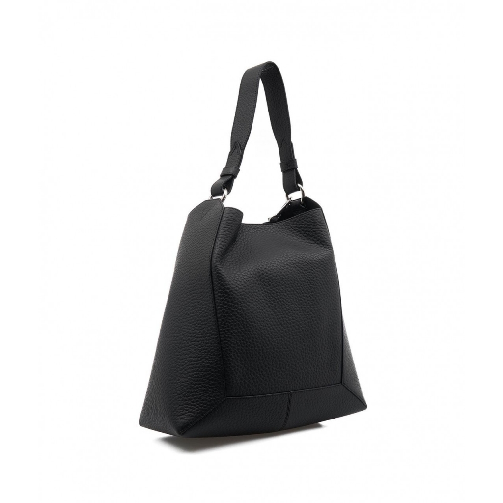 Borsa tote in nappa nero