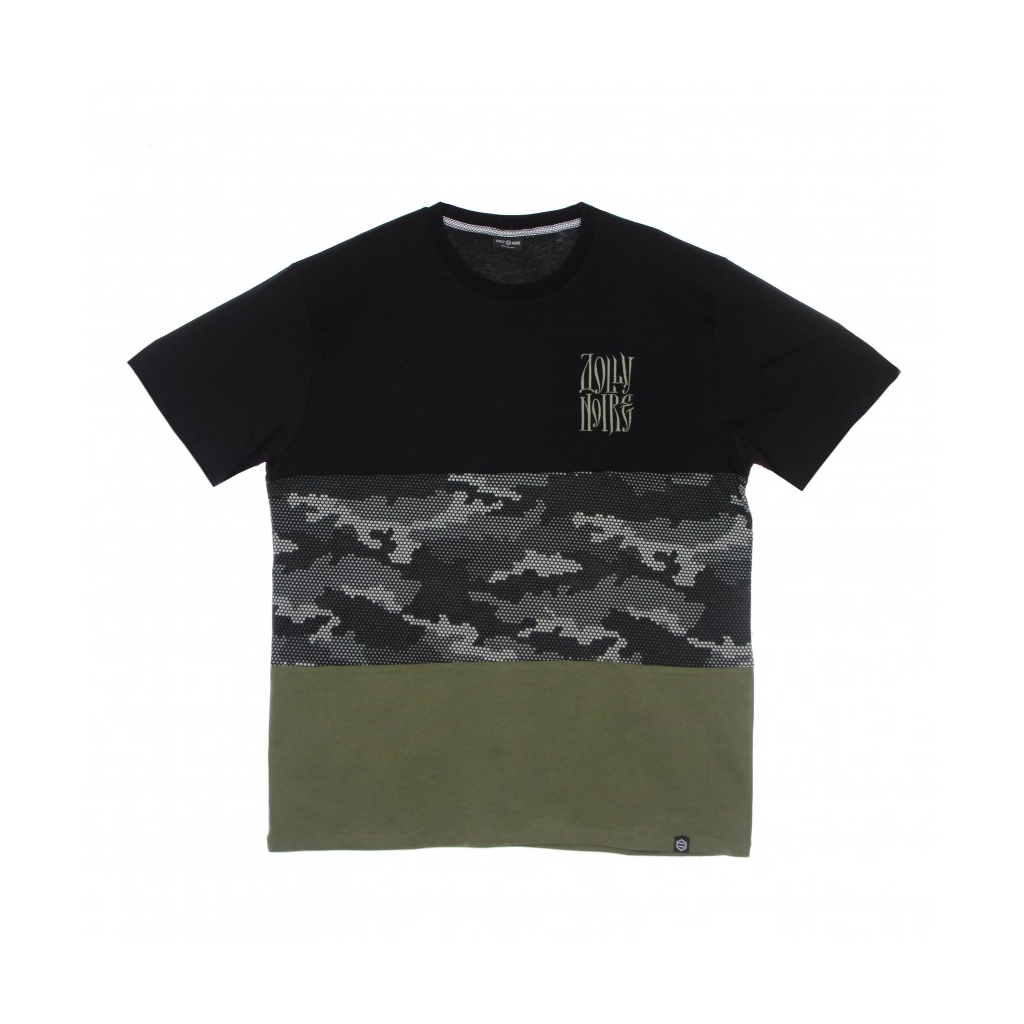 MAGLIETTA UOMO CAMO SECTION TEE BLACK/OLIVE