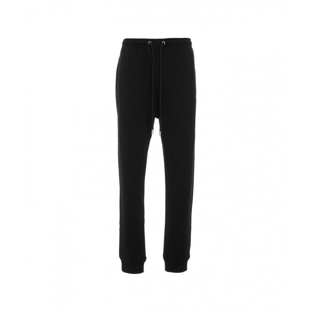 Joggers con ricamo del logo nero