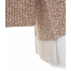 Maglione in lana con collo staccabile beige