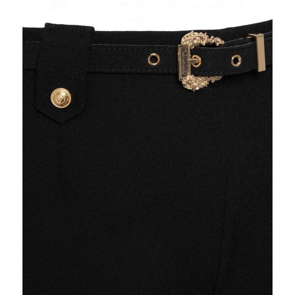 Pantalone in tecnico cady nero