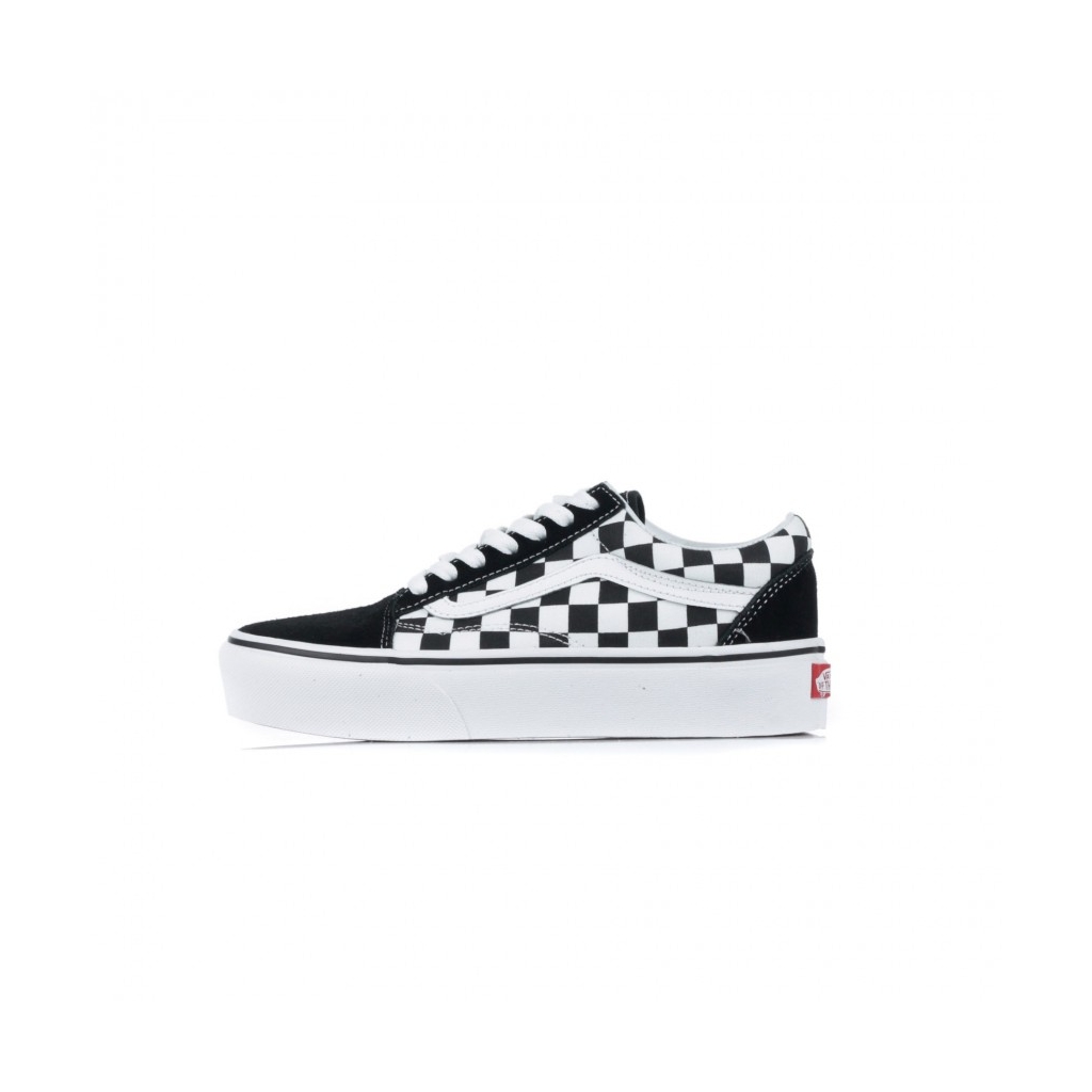 scarpa bassa donna old skool platform checkerboard CHECKERBOARD/BLACK/TRUE WHITE