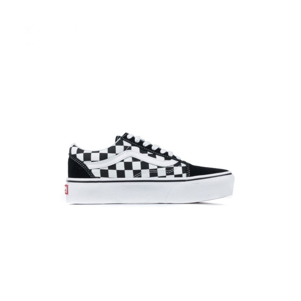 scarpa bassa donna old skool platform checkerboard CHECKERBOARD/BLACK/TRUE WHITE