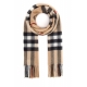 SCIARPA MU GIANT CHECK BEIGE