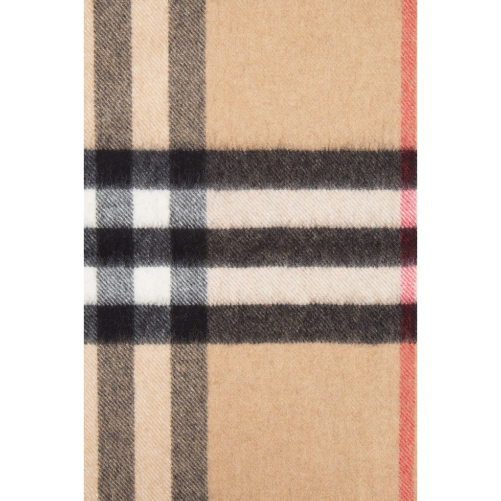 SCIARPA MU GIANT CHECK BEIGE