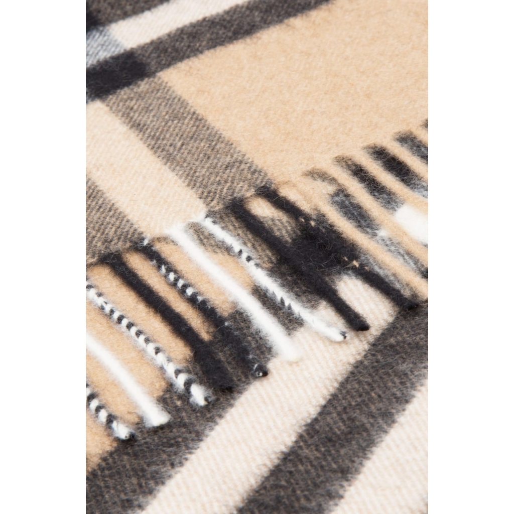 SCIARPA MU GIANT CHECK BEIGE