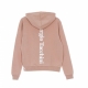 felpa cappuccio corta donna martin cropped logo MISTERY ROSE