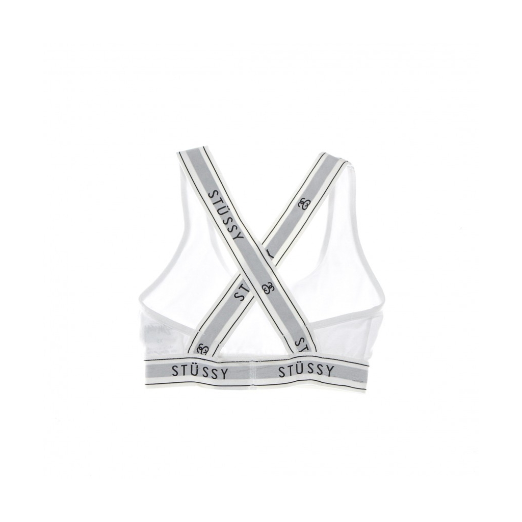 top donna cross back crop WHITE