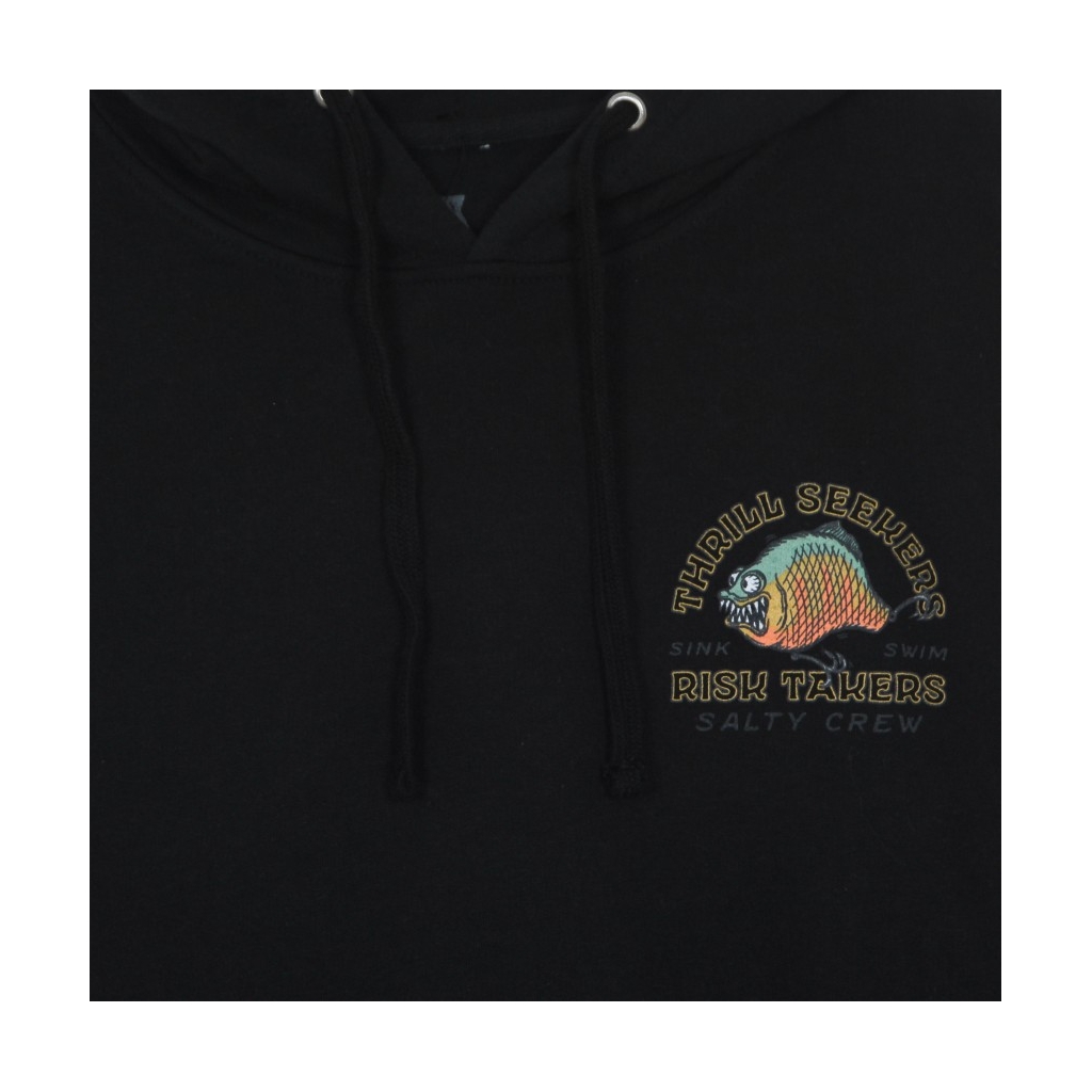 felpa cappuccio uomo chompin hooded fleece BLACK