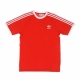 maglietta uomo 3-stripes tee RED