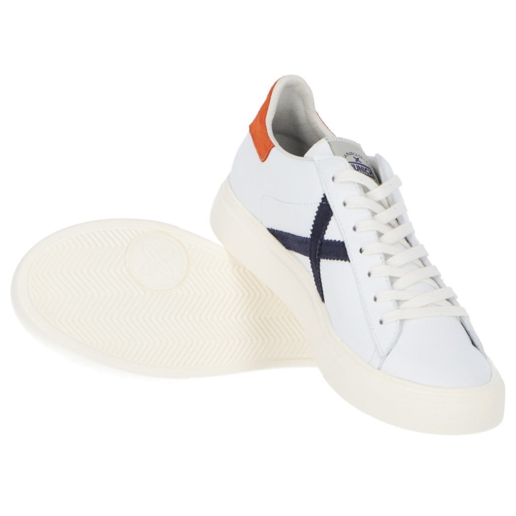 Scarpa Munich X Uomo Rete Sneaker 52 BIANCO