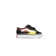 scarpa bassa bambino old skool v flame BLACK/BLACK/TRUE WHITE