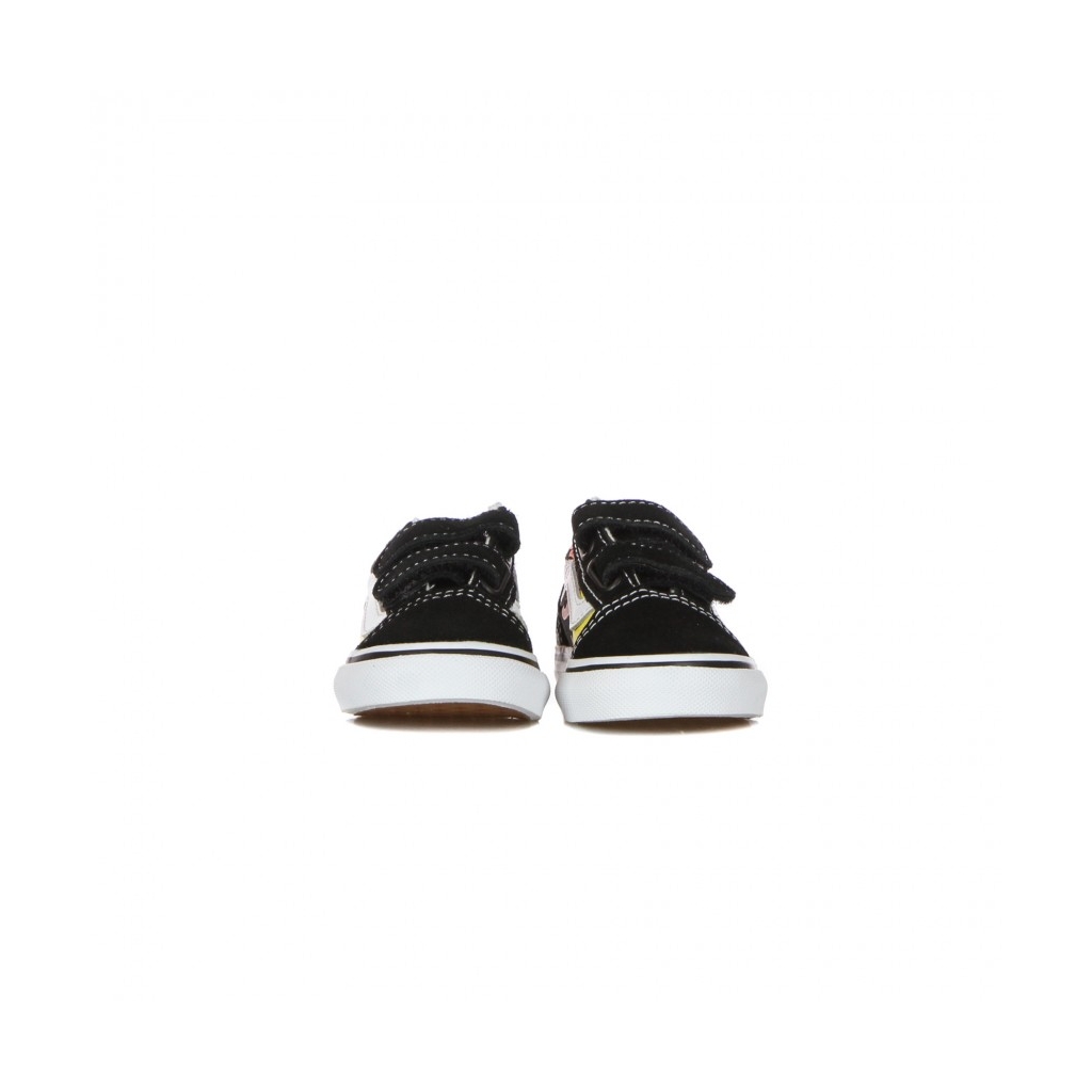 scarpa bassa bambino old skool v flame BLACK/BLACK/TRUE WHITE