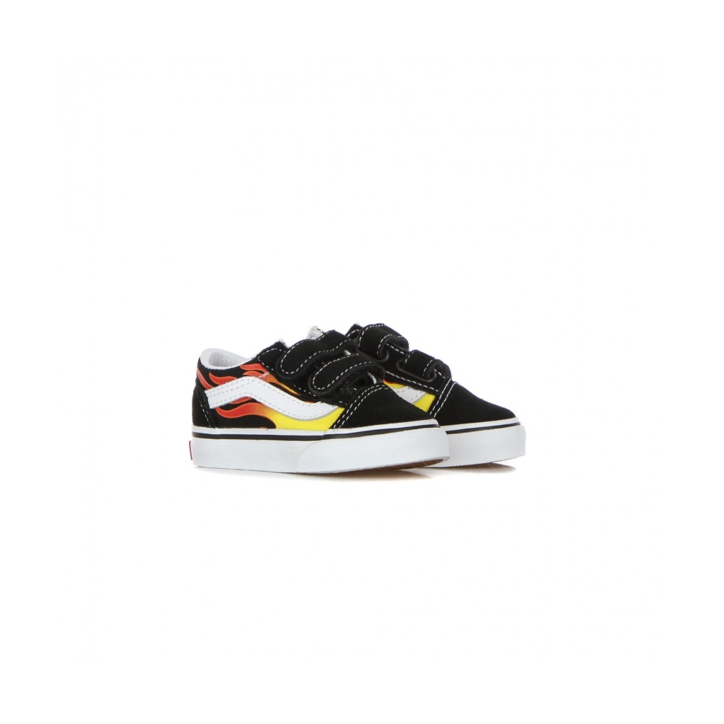 scarpa bassa bambino old skool v flame BLACK/BLACK/TRUE WHITE