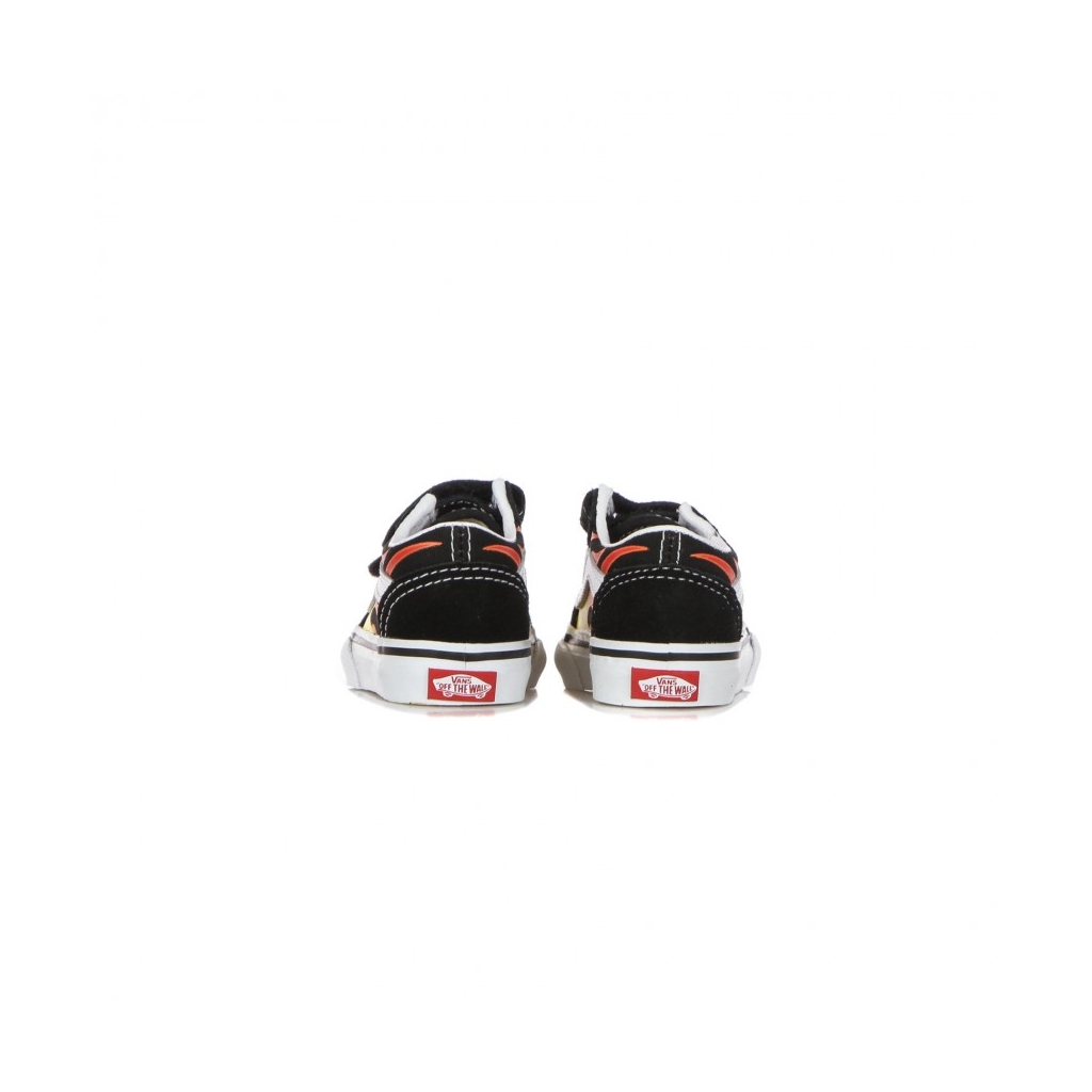 scarpa bassa bambino old skool v flame BLACK/BLACK/TRUE WHITE