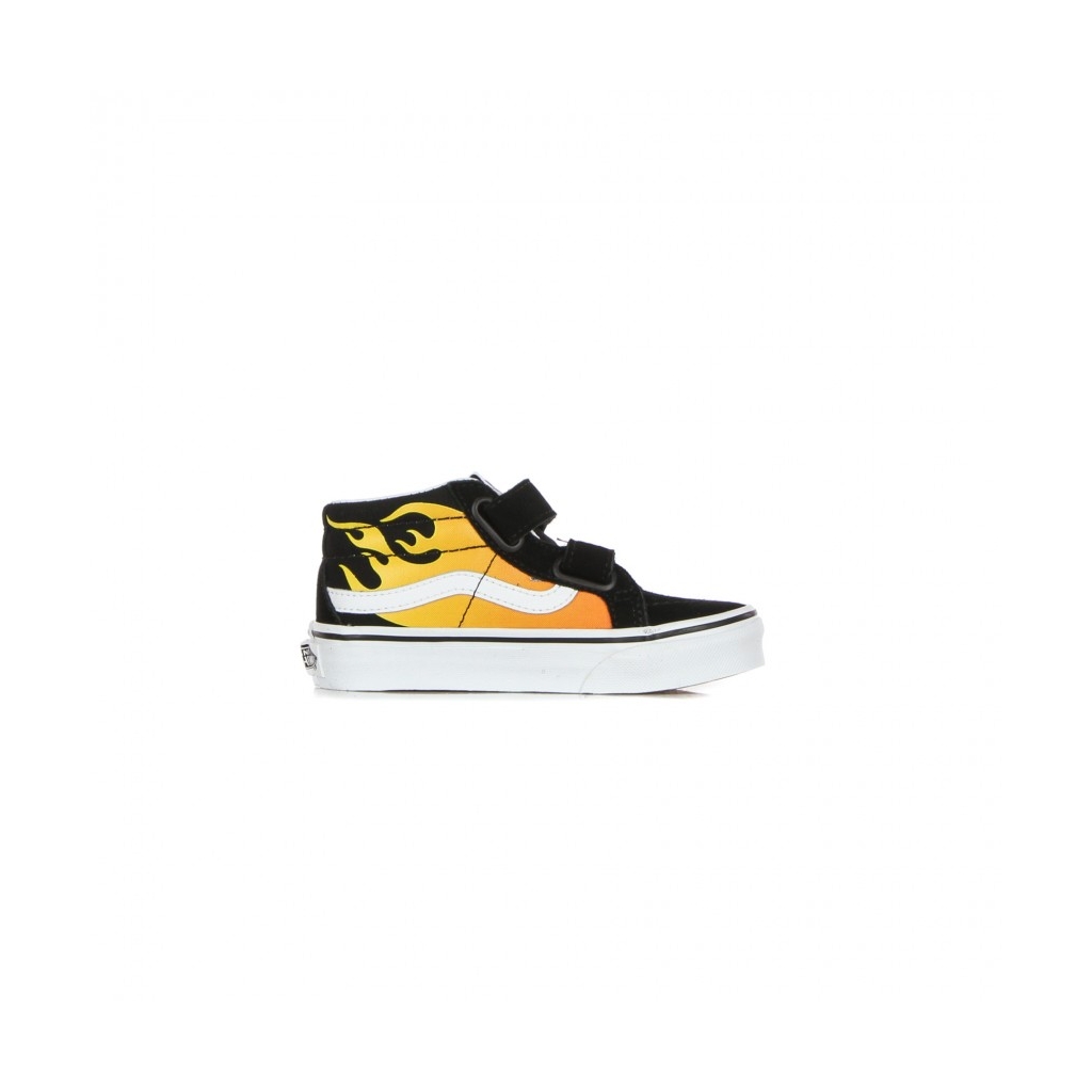 scarpa alta bambino sk8-mid reissue v hot flame BLACK/TRUE WHITE