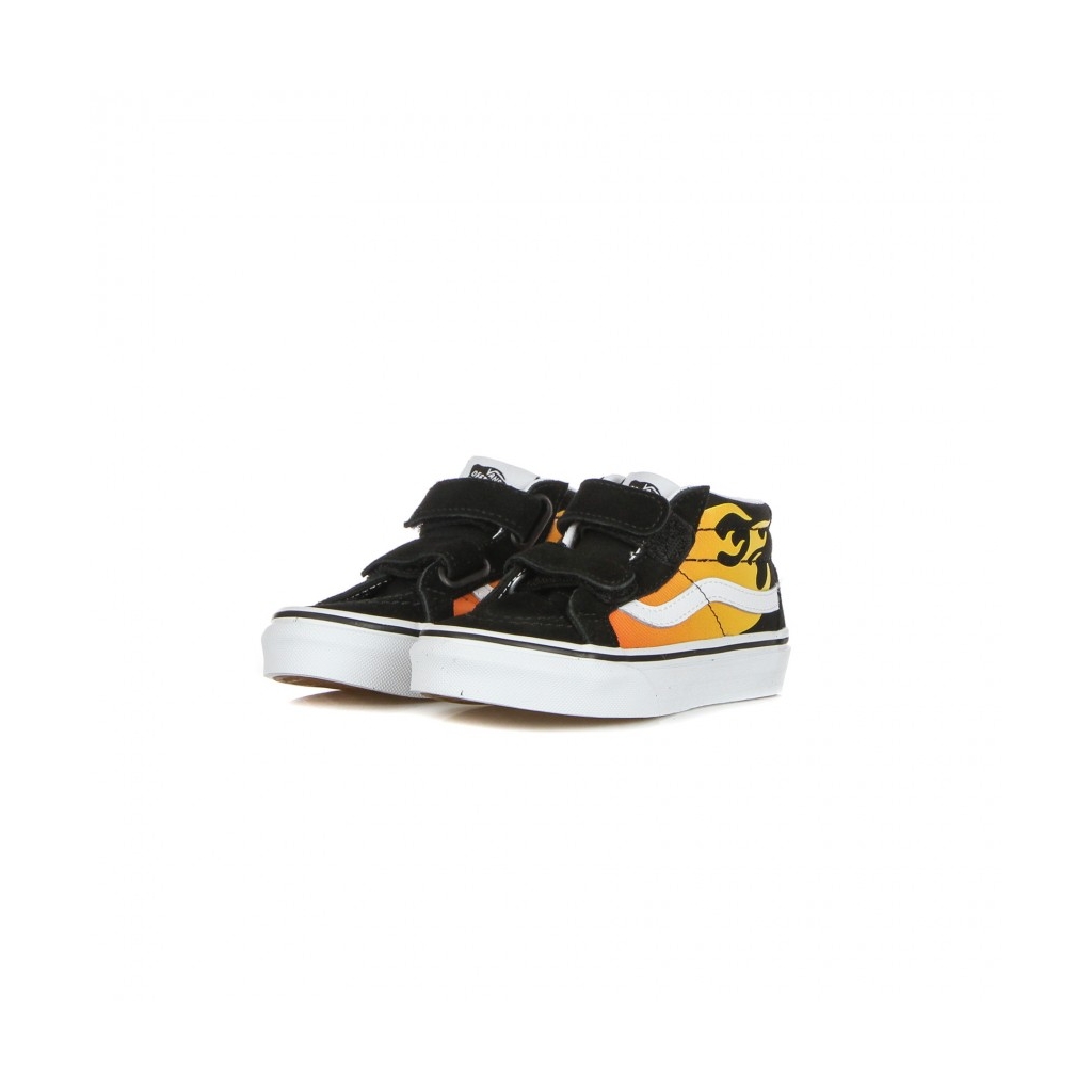 scarpa alta bambino sk8-mid reissue v hot flame BLACK/TRUE WHITE