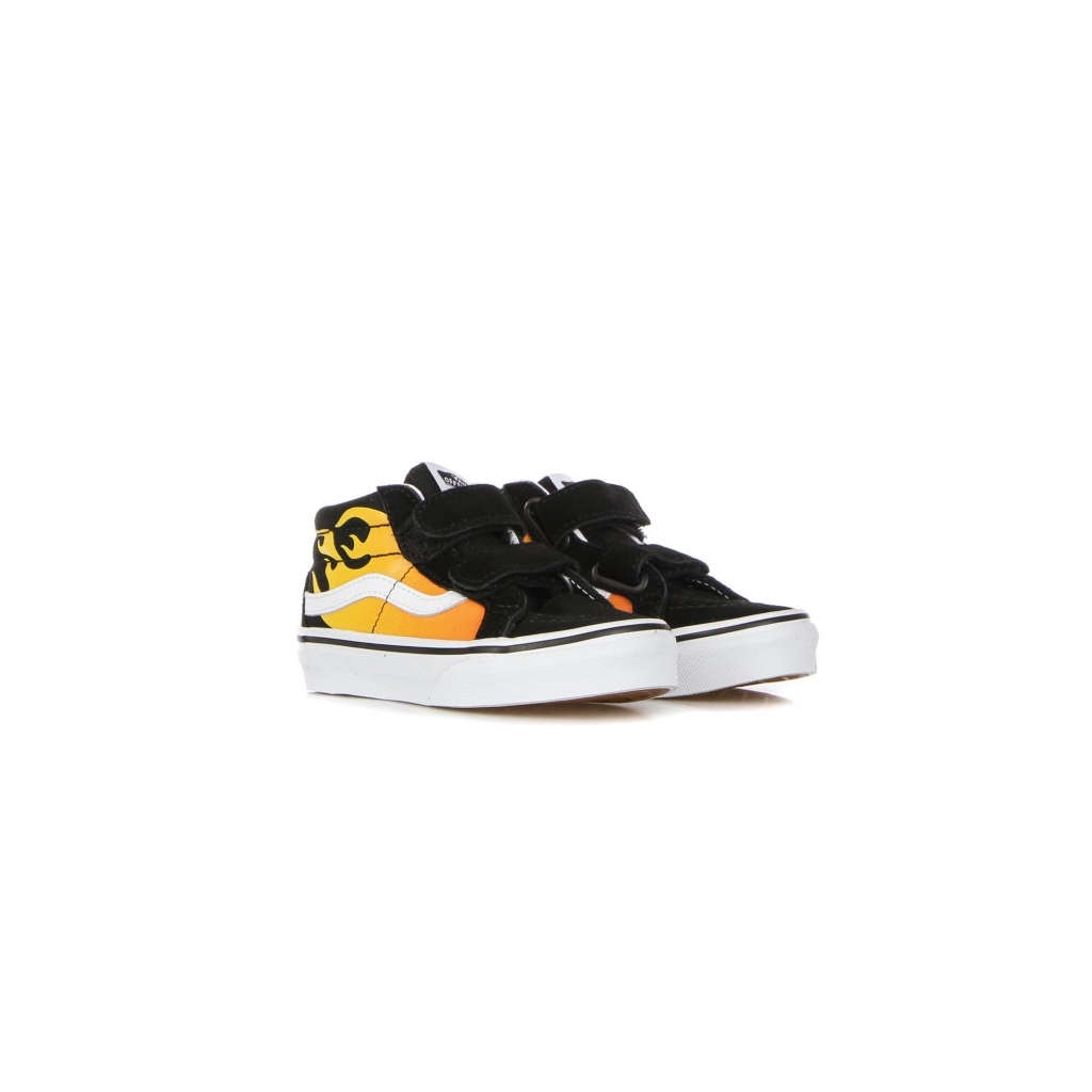 scarpa alta bambino sk8-mid reissue v hot flame BLACK/TRUE WHITE