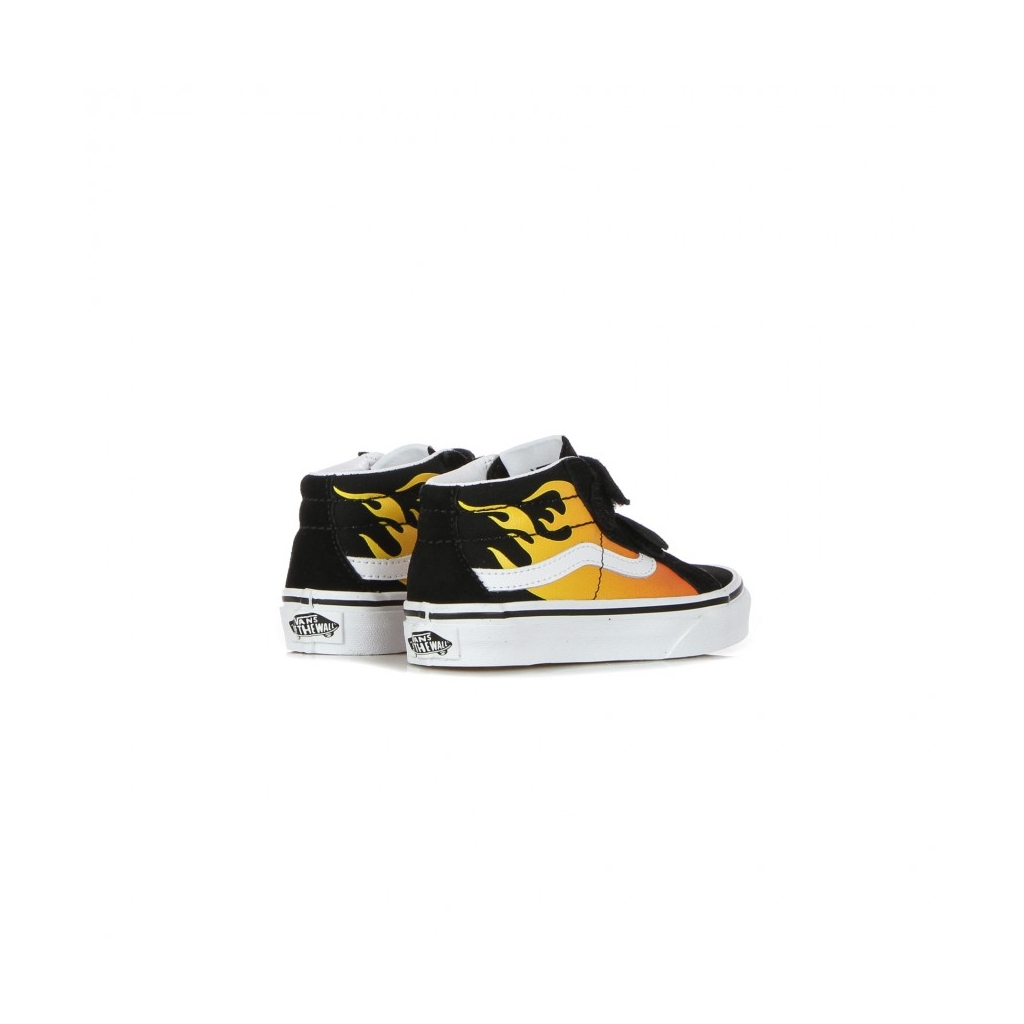 scarpa alta bambino sk8-mid reissue v hot flame BLACK/TRUE WHITE