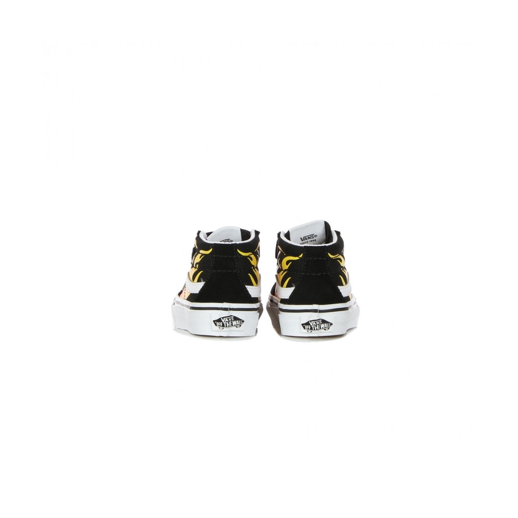 scarpa alta bambino sk8-mid reissue v hot flame BLACK/TRUE WHITE