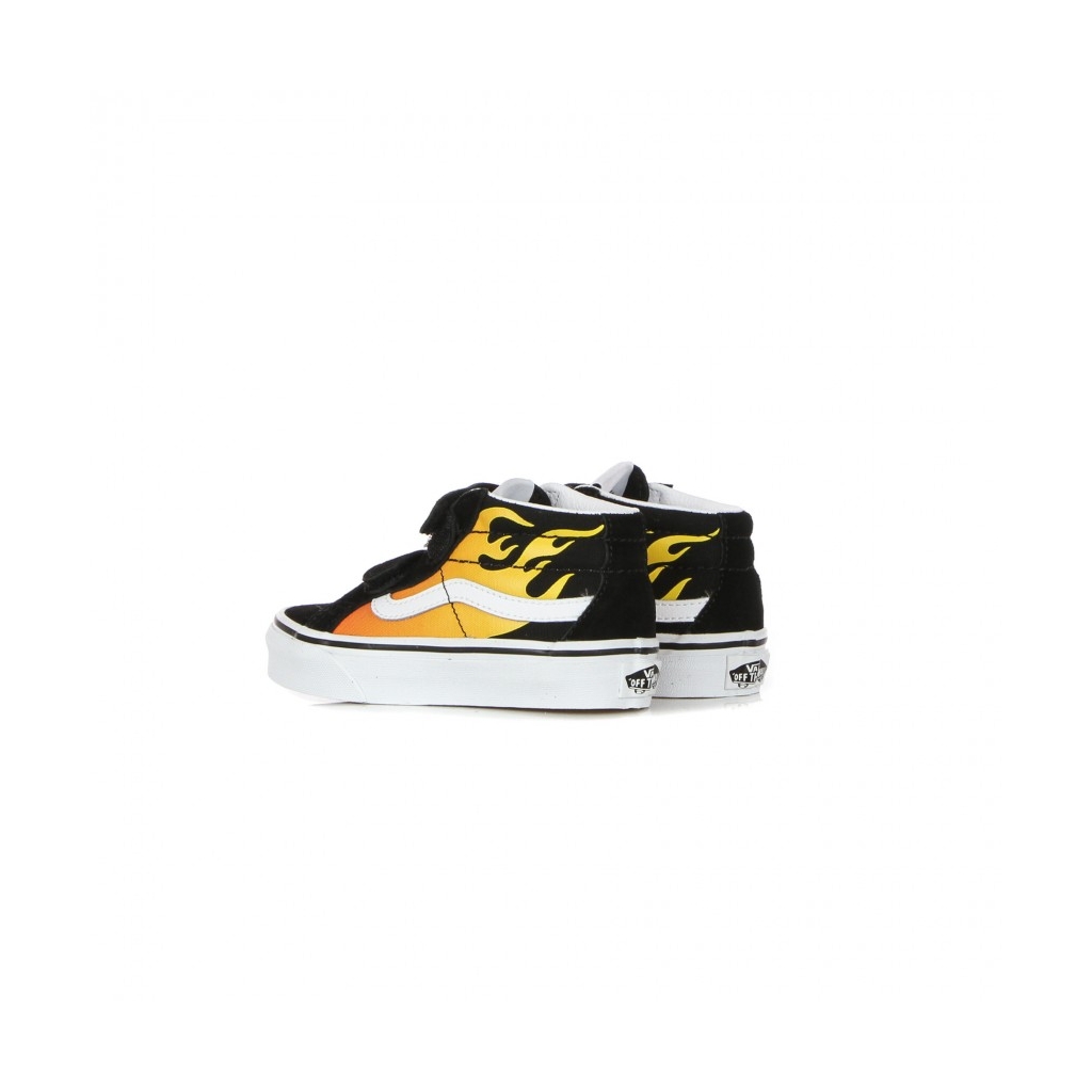 scarpa alta bambino sk8-mid reissue v hot flame BLACK/TRUE WHITE