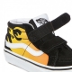 scarpa alta bambino sk8-mid reissue v hot flame BLACK/TRUE WHITE