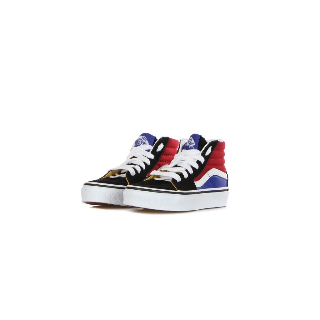 scarpa alta bambino sk8-hi easy logo BLACK/CHILI PEPPER