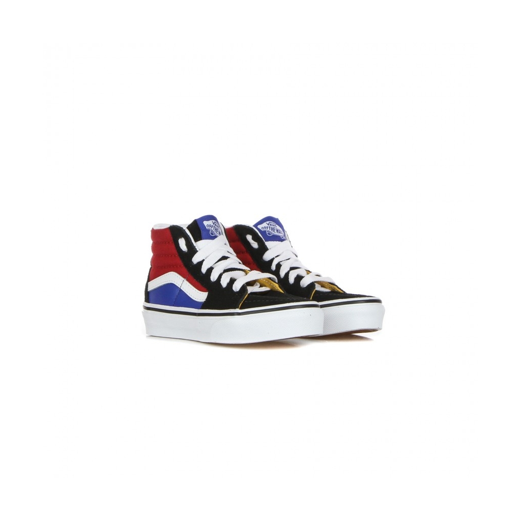 scarpa alta bambino sk8-hi easy logo BLACK/CHILI PEPPER