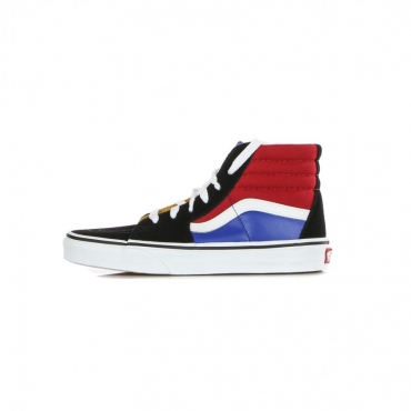 scarpa alta bambino sk8-hi easy logo BLACK/CHILI PEPPER