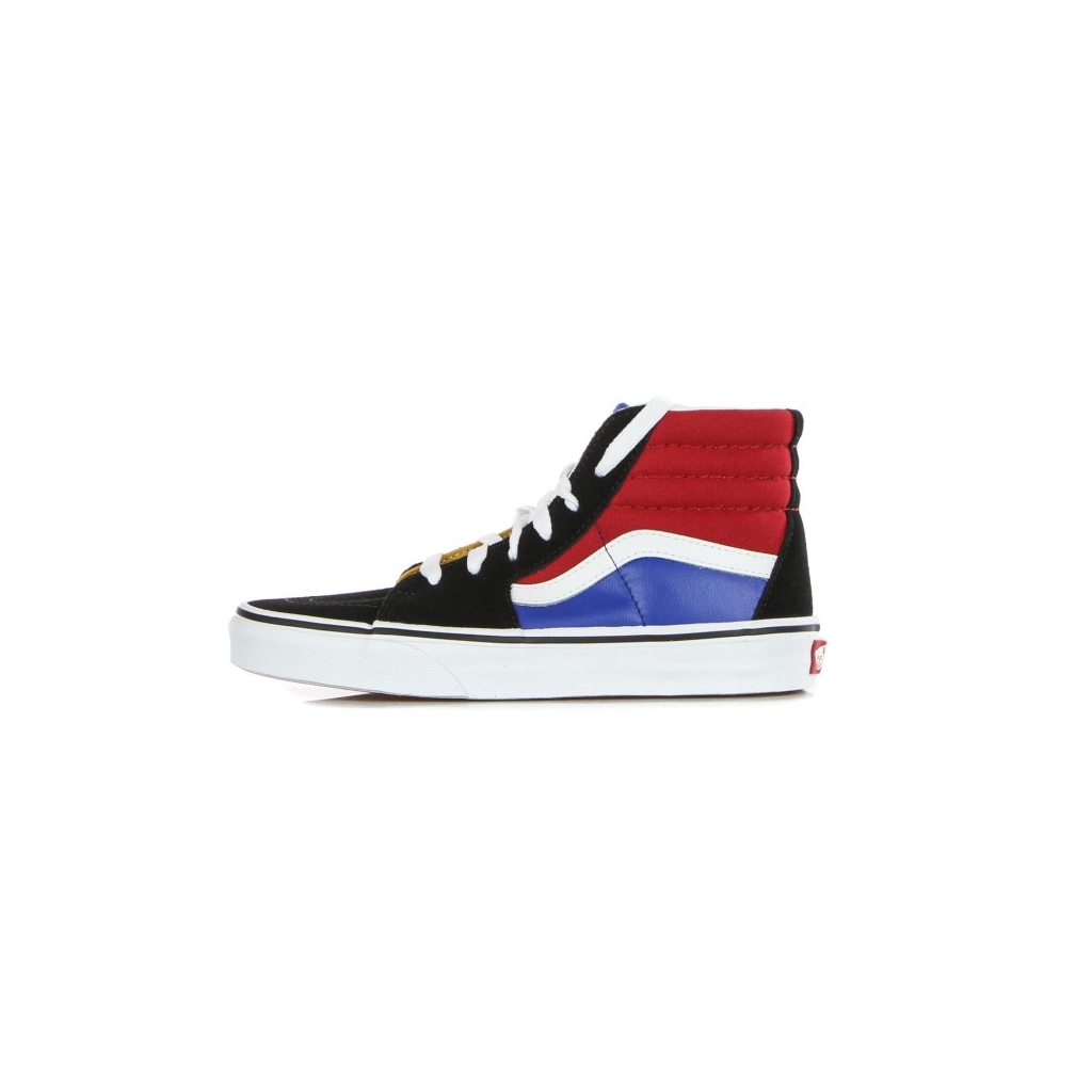 scarpa alta bambino sk8-hi easy logo BLACK/CHILI PEPPER