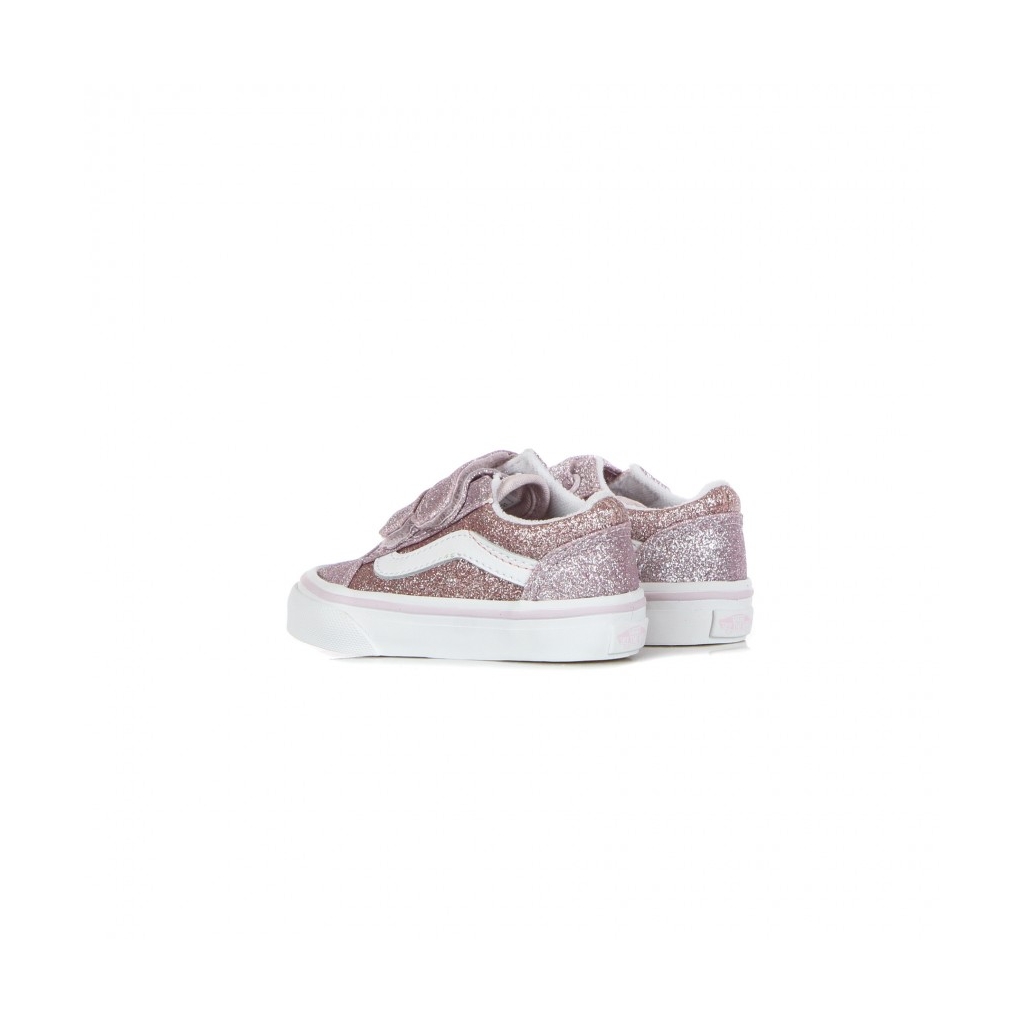 scarpa bassa bambino old skool v 2 tone glitter ORCHID ICE/POWDER PINK