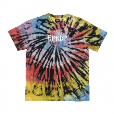 maglietta uomo rubber logo tee SUNBURST SPIRAL TIE DYE