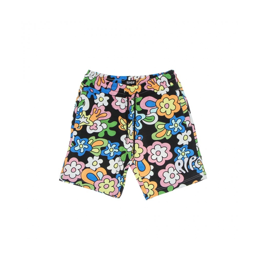 pantalone corto tuta uomo flower child sweatshorts MULTI