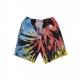 pantalone corto tuta uomo rubber logo sweatshorts SUNBURST SPIRAL TIE DYE