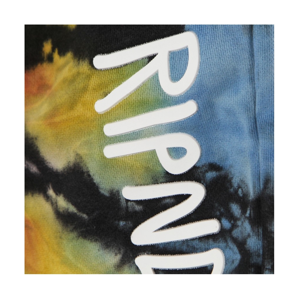 pantalone corto tuta uomo rubber logo sweatshorts SUNBURST SPIRAL TIE DYE