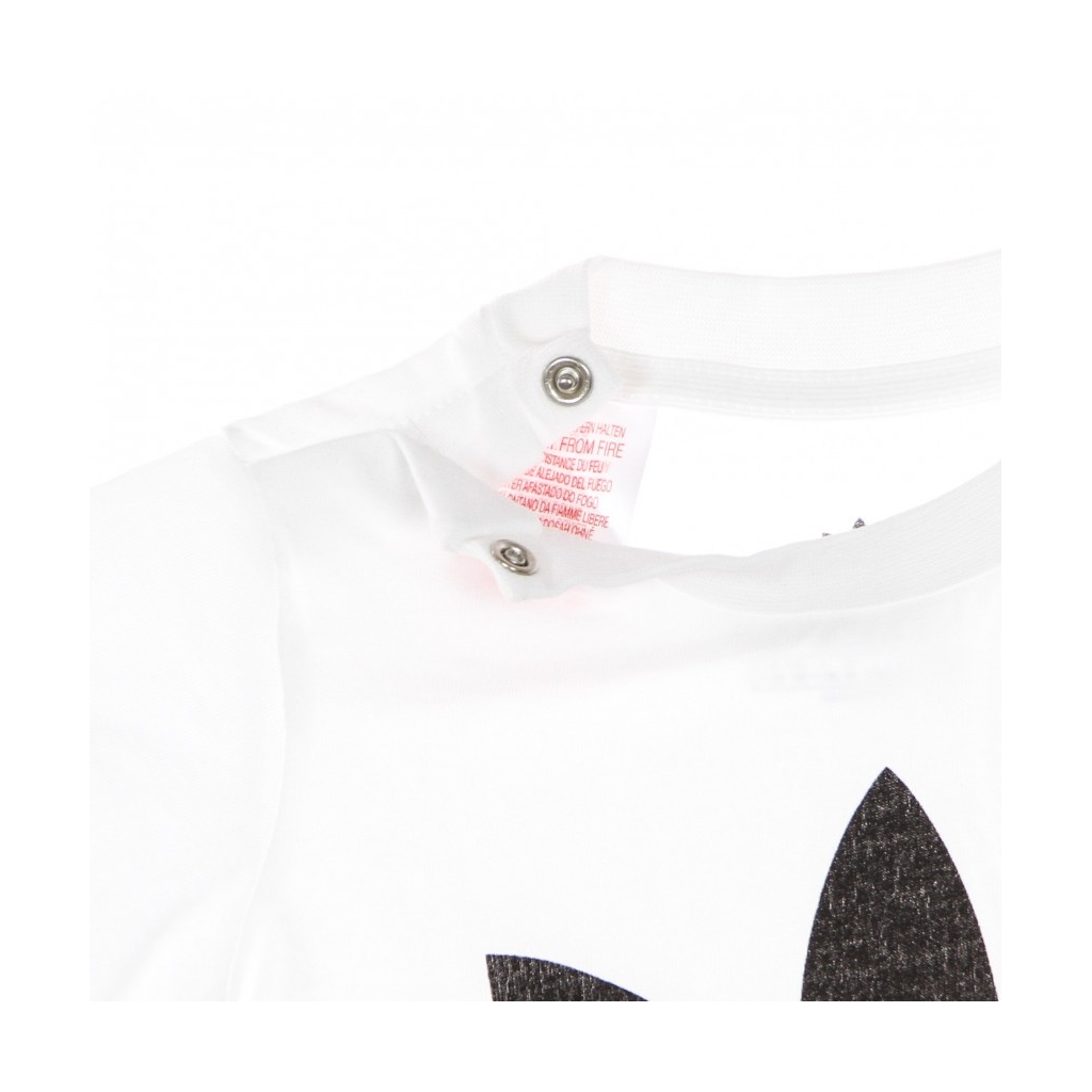 maglietta bambino trefoil tee WHITE/BLACK