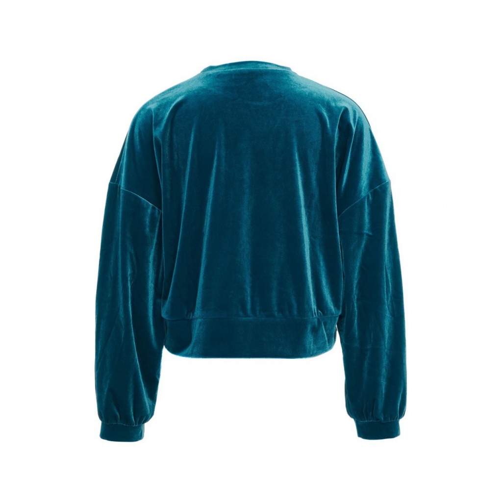 Sweater in velluto Iole blu