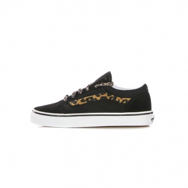 scarpa bassa bambino old skool leopard fur BLACK/TRUE WHITE