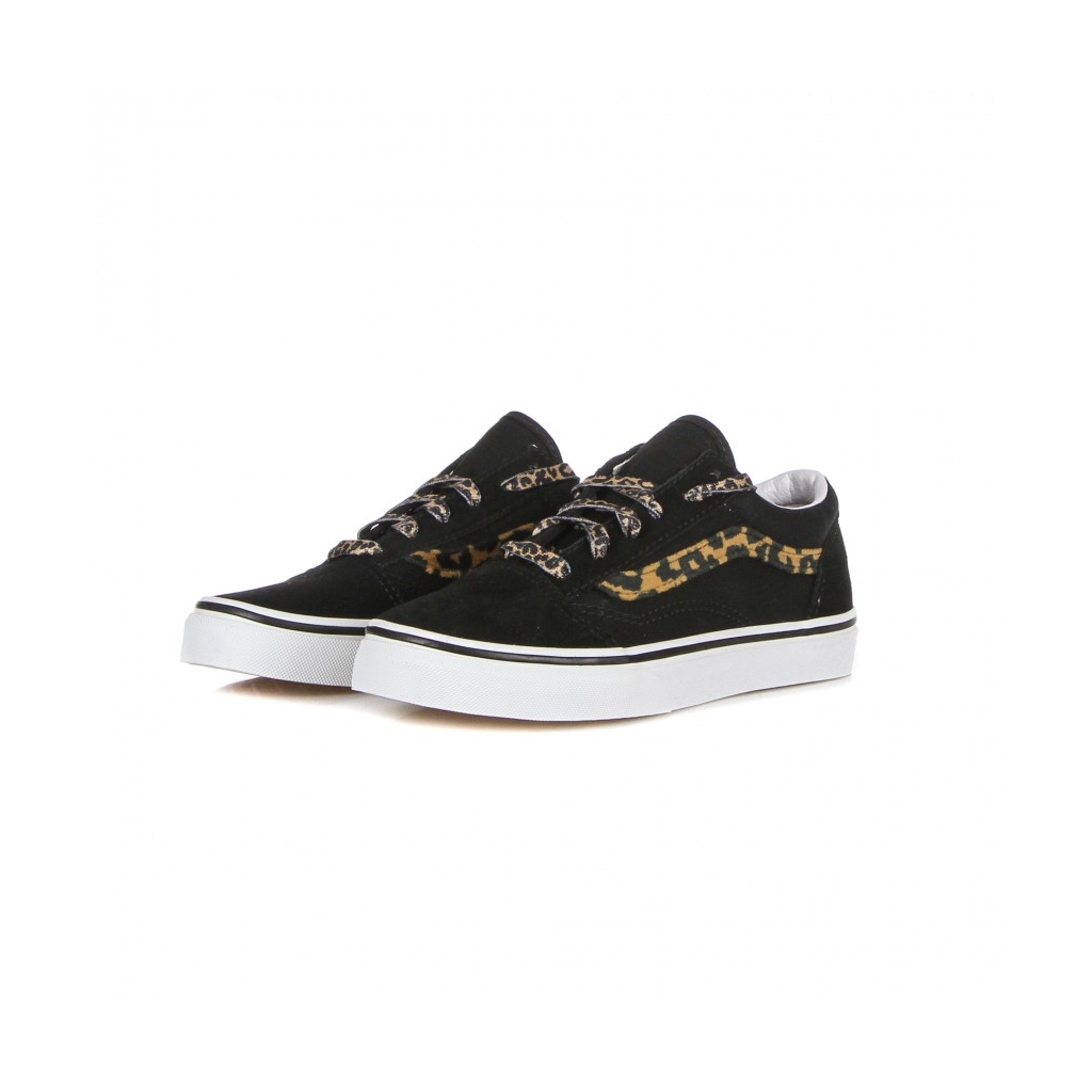 scarpa bassa bambino old skool leopard fur BLACK/TRUE WHITE