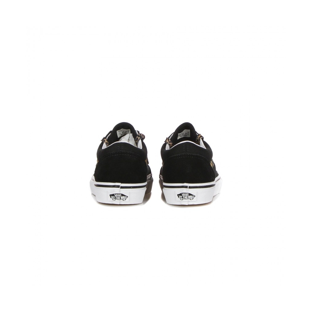 scarpa bassa bambino old skool leopard fur BLACK/TRUE WHITE