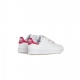 scarpa bassa bambino stan smith cf c CLOUD WHITE/CLOUD WHITE/BOLD PINK