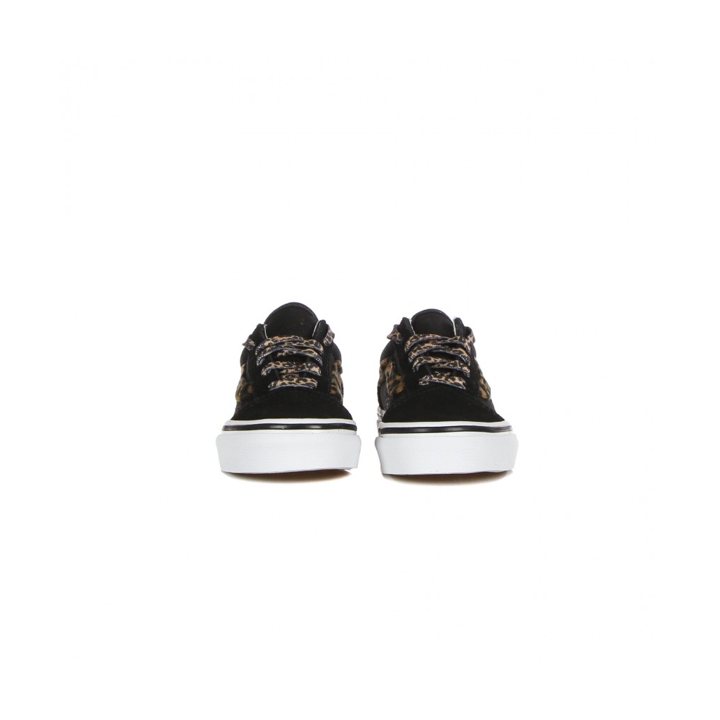 scarpa bassa bambino old skool leopard fur BLACK/TRUE WHITE